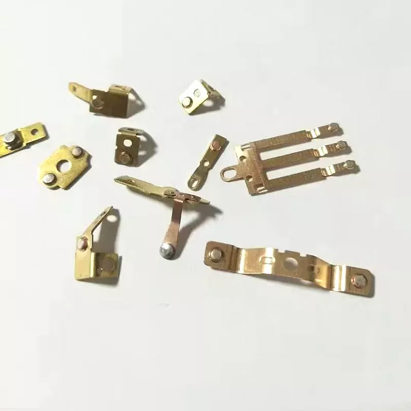 Ressort de contact plaqué argent