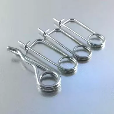Goupille de sécurité fendue en forme de broche en acier, goupille à ressort